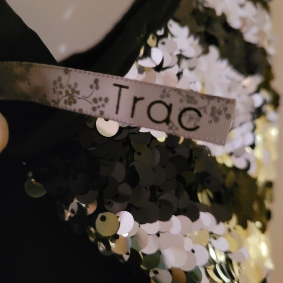 Black Party Dress with Sequins - Picture 3 of 4